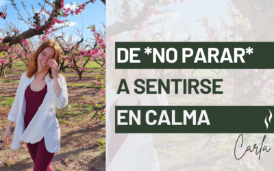 ¿Cómo dejar de estar acelerada? Encuentra tu centro